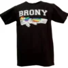 Mighty Fine Brony Swoosh Color Men's T-Shirt: Black