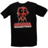 Mighty Fine Hey There Deadpool Men's T-Shirt Adult: Black