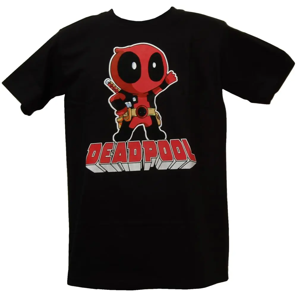 Mighty Fine Hey There Deadpool Men's T-Shirt Adult: Black 1 Mighty Fine Hey There Deadpool Men's T-Shirt Adult: Black