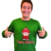 Loftus International Moving Mooning Santa Sweater Green