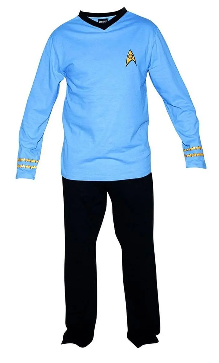 Ukonic Star Trek Adult Spock Officer Uniform Blue Pajama Set 1 Ukonic Star Trek Adult Spock Officer Uniform Blue Pajama Set