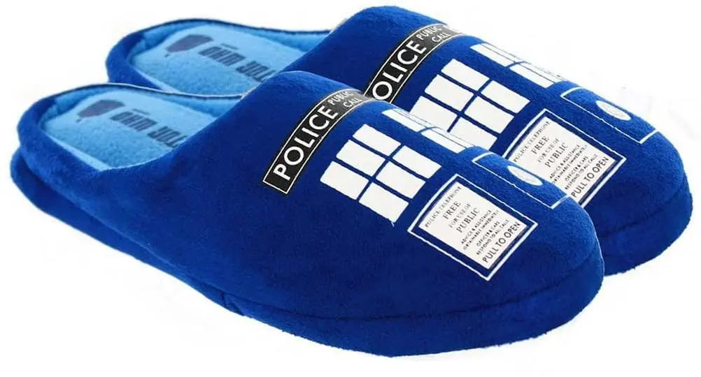 Ukonic Doctor Who Women's TARDIS Slippers 1 Ukonic Doctor Who Women's TARDIS Slippers