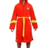 Ukonic DC Comics The Flash Men's Hooded Fleece Robe