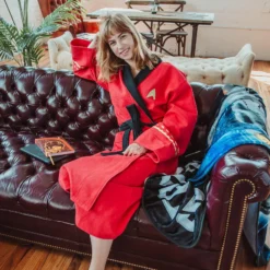 Ukonic Star Trek: The Original Series Waffle-Weave Cotton Adult Robe | Red Operations 11 Ukonic Star Trek: The Original Series Waffle-Weave Cotton Adult Robe | Red Operations -Hoodies Sales RBF 13142 CD