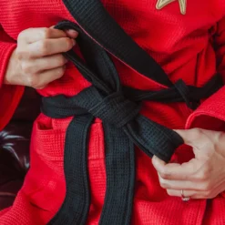 Ukonic Star Trek: The Original Series Waffle-Weave Cotton Adult Robe | Red Operations 15 Ukonic Star Trek: The Original Series Waffle-Weave Cotton Adult Robe | Red Operations -Hoodies Sales RBF 13142 CH