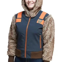 Ukonic Marvel Rocket Raccoon Women's Bomber Jacket | Guardians Of The Galaxy Apparel