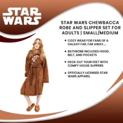 Ukonic Star Wars Chewbacca Robe And Slipper Set For Adults -Hoodies Sales RBF 17001 CGX