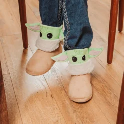 Ukonic Star Wars: The Mandalorian Grogu Women's Boot Slippers -Hoodies Sales RBF 17436 CC