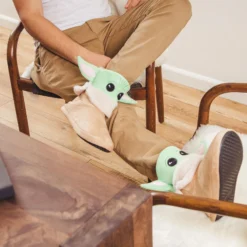 Ukonic Star Wars: The Mandalorian Grogu Women's Boot Slippers -Hoodies Sales RBF 17437 CD