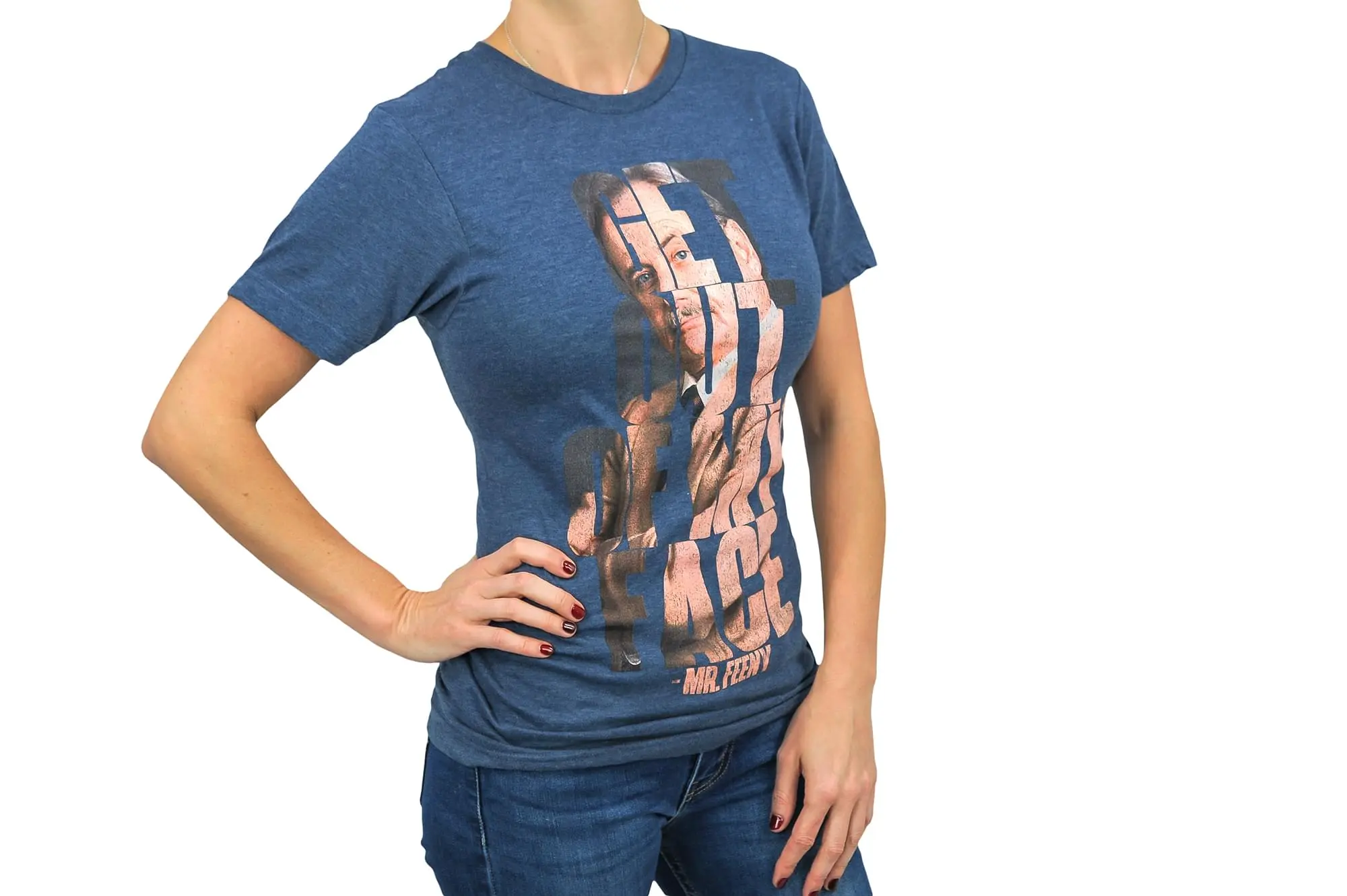 Ripple Junction Boy Meets World Get Out Of My Face Adult T-Shirt - Blue 2 Ripple Junction Boy Meets World Get Out Of My Face Adult T-Shirt - Blue - Image 2