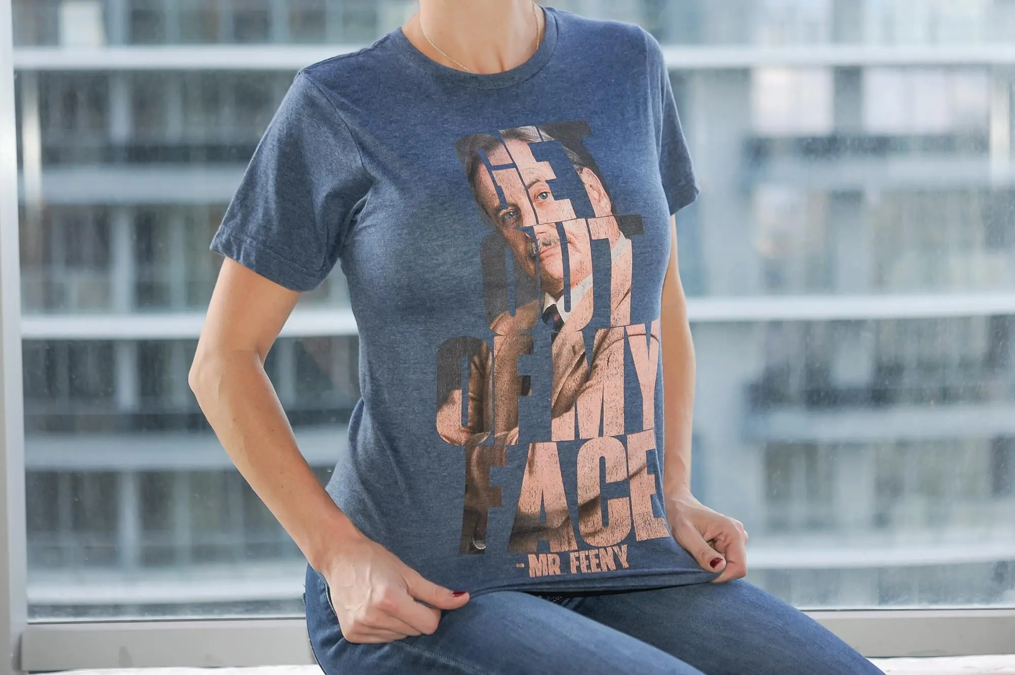 Ripple Junction Boy Meets World Get Out Of My Face Adult T-Shirt - Blue 5 Ripple Junction Boy Meets World Get Out Of My Face Adult T-Shirt - Blue - Image 5