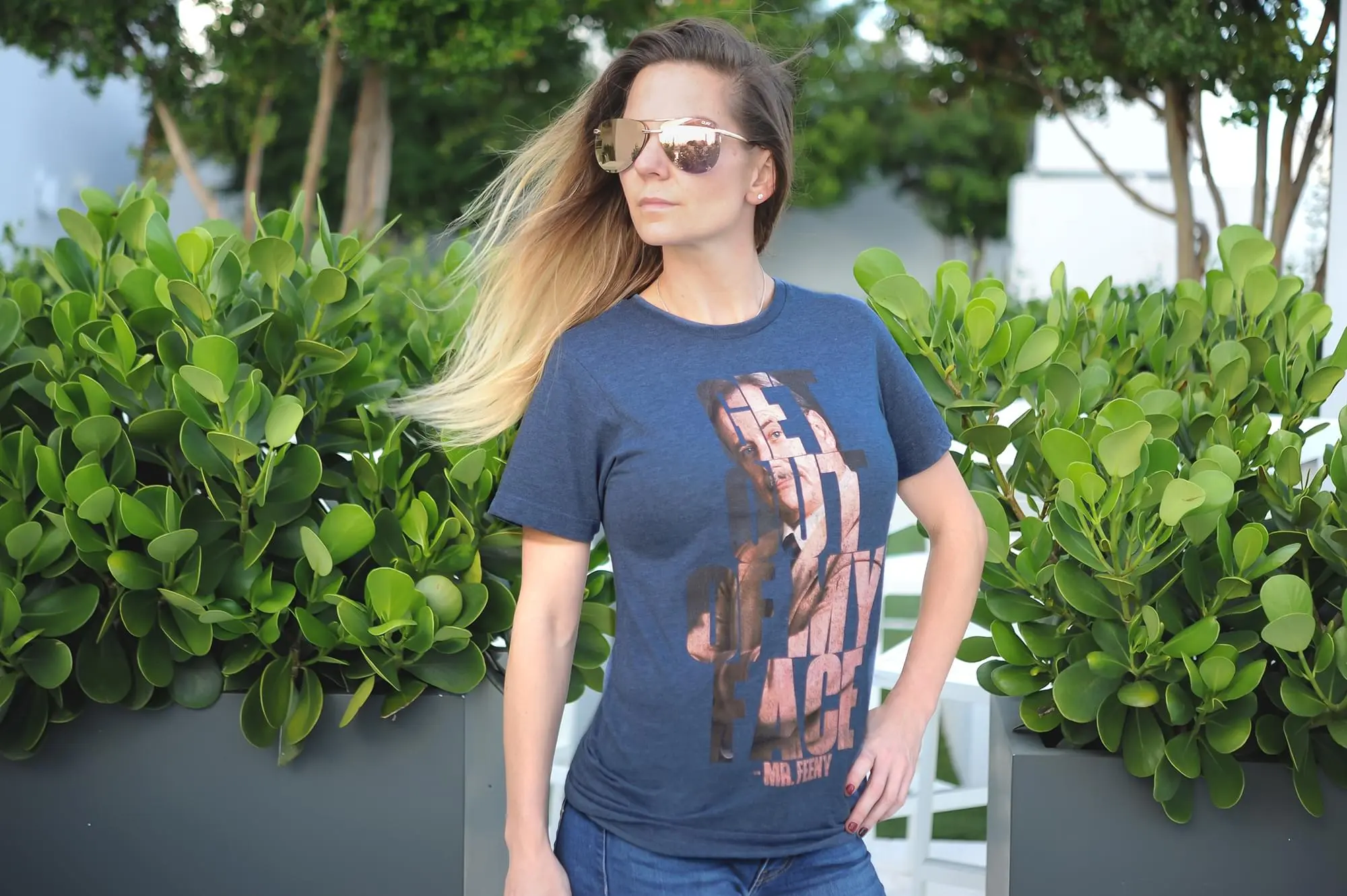 Ripple Junction Boy Meets World Get Out Of My Face Adult T-Shirt - Blue 6 Ripple Junction Boy Meets World Get Out Of My Face Adult T-Shirt - Blue - Image 6