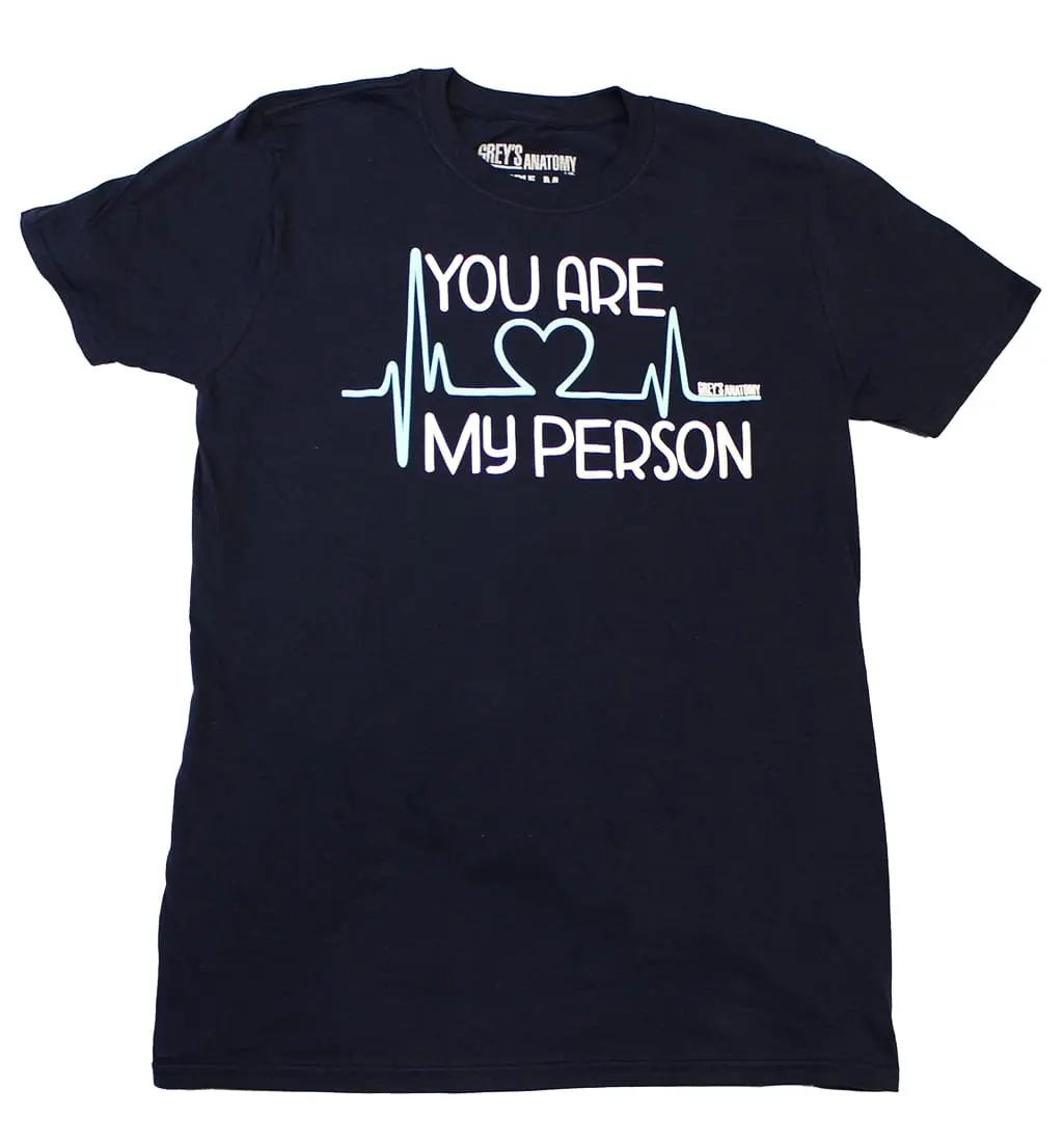 Ripple Junction Greys Anatomy "You Are My Person" Adult Navy T-Shirt 1 Ripple Junction Greys Anatomy "You Are My Person" Adult Navy T-Shirt