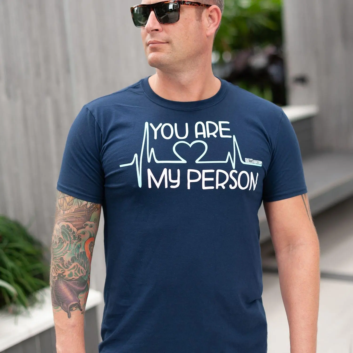 Ripple Junction Greys Anatomy "You Are My Person" Adult Navy T-Shirt 6 Ripple Junction Greys Anatomy "You Are My Person" Adult Navy T-Shirt - Image 6