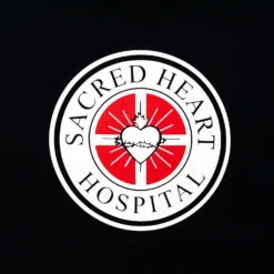 Ripple Junction Scrubs "Sacred Heart Hospital" Men's Black T-Shirt -Hoodies Sales RPJ S6AS2001L CD