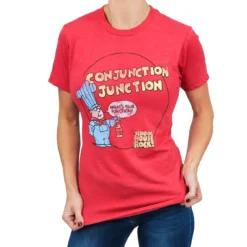 Ripple Junction Schoolhouse Rock! “Conjunction Junction” Adult T-Shirt - Red -Hoodies Sales RPJ SCAS2002TT PC