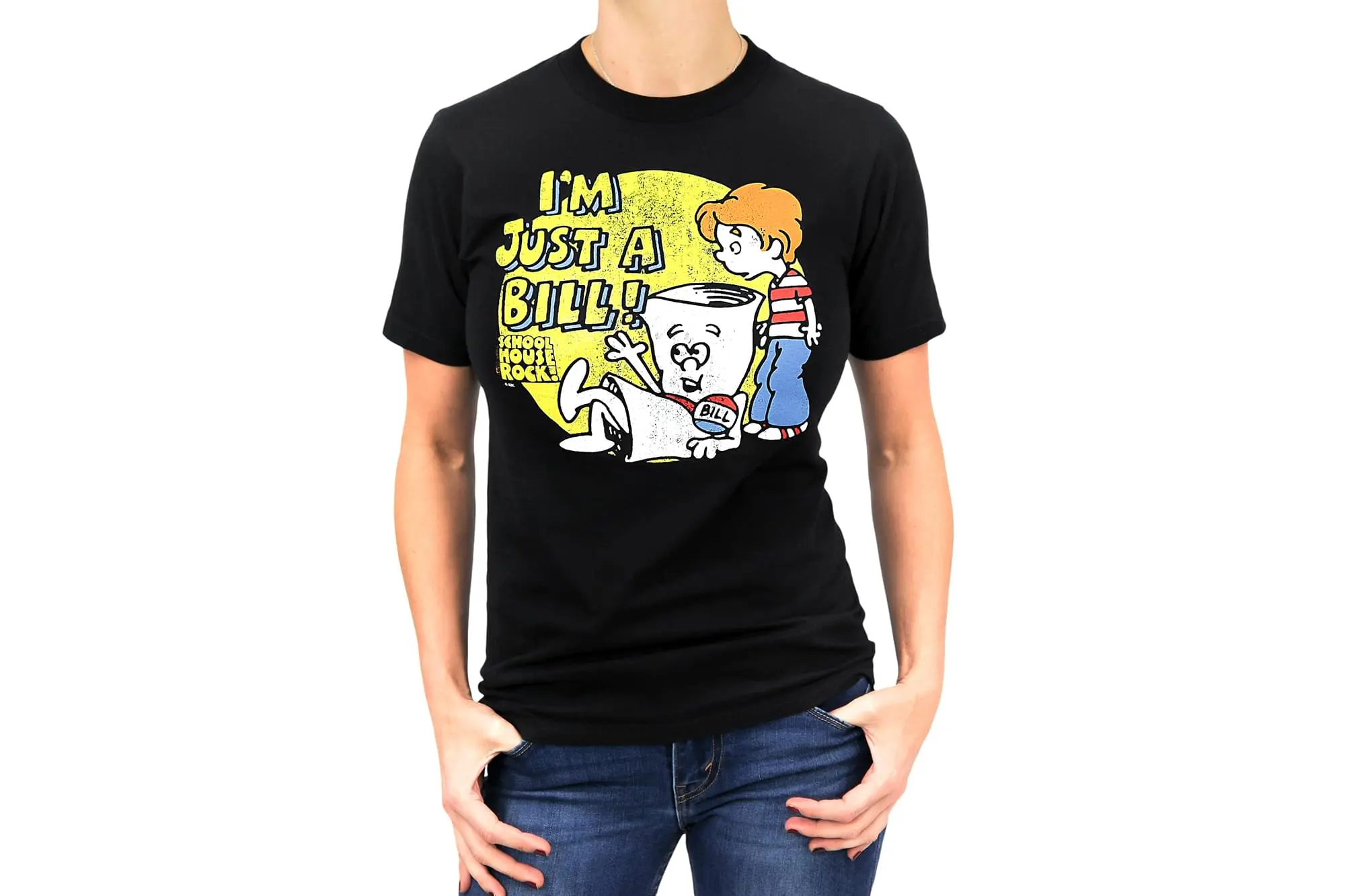 Ripple Junction Schoolhouse Rock! "I'm Just A Bill" Adult T-Shirt - Black 1 Ripple Junction Schoolhouse Rock! "I'm Just A Bill" Adult T-Shirt - Black