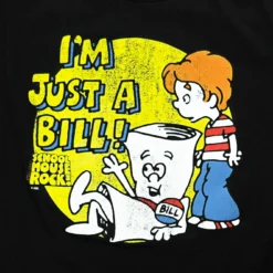 Ripple Junction Schoolhouse Rock! I'm Just A Bill Adult Black T-Shirt 9 Ripple Junction Schoolhouse Rock! I'm Just A Bill Adult Black T-Shirt -Hoodies Sales RPJ SCAS2005 PD e5fe187d aaf5 42e1 a70e 7c4c46cf11e6