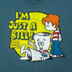 Ripple Junction Schoolhouse Rock! "I'm Just A Bill" Men's Grey T-Shirt -Hoodies Sales RPJ SCAS2055L CD
