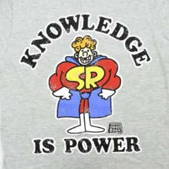 Ripple Junction Schoolhouse Rock! “Knowledge Is Power” Adult T-Shirt - Grey -Hoodies Sales RPJ SCAS2081 PD 1cb547de beea 49d9 bedb 451e2fbdd382