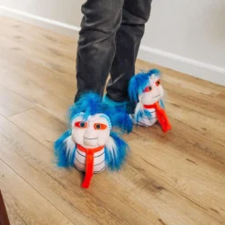 Surreal Entertainment Labyrinth Ello Worm Plush Slippers For Adults | One Size Fits Most -Hoodies Sales SRE SLP LBTH ELLO CC