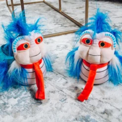 Surreal Entertainment Labyrinth Ello Worm Plush Slippers For Adults | One Size Fits Most -Hoodies Sales SRE SLP LBTH ELLO CF