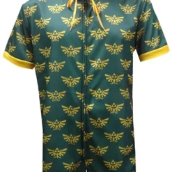 ThinkGeek, Inc. The Legend Of Zelda Hylean Shield Cropped Leg One Piece Men's Pajama