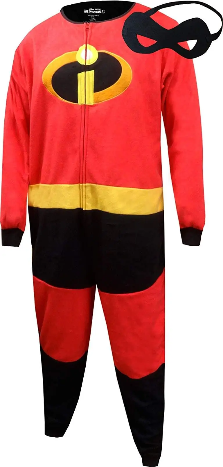 ThinkGeek, Inc. Disney The Incredibles Mr. Incredible Men's Jumpsuit Pajama W/ Mask 1 ThinkGeek, Inc. Disney The Incredibles Mr. Incredible Men's Jumpsuit Pajama W/ Mask