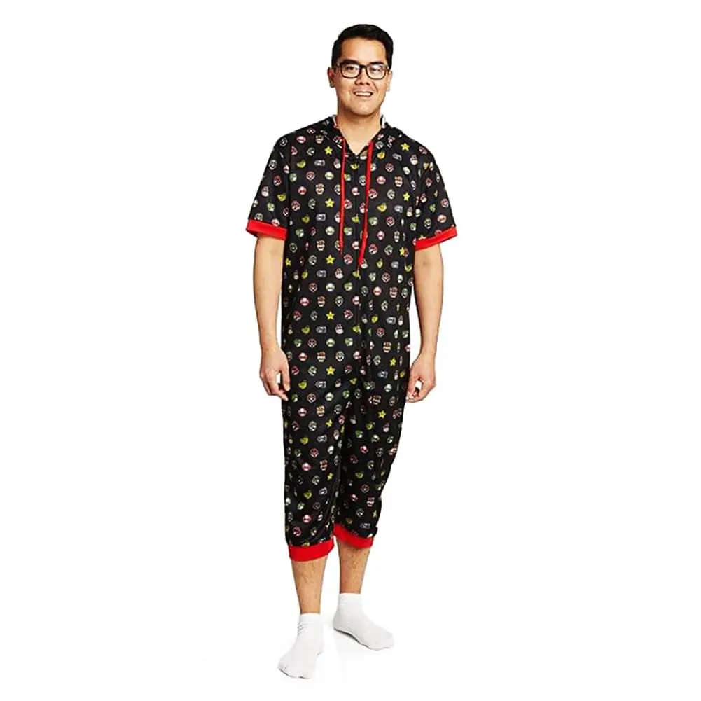 ThinkGeek, Inc. Mario Icons Men's Hooded Lounger 1 ThinkGeek, Inc. Mario Icons Men's Hooded Lounger