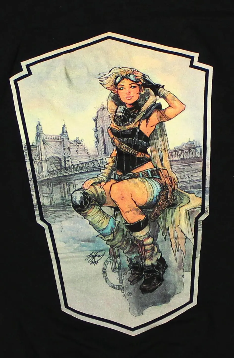 Toynk Lola XOXO Adult Black T-Shirt 2 Toynk Lola XOXO Adult Black T-Shirt - Image 2