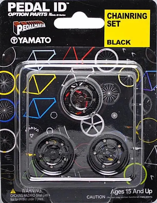 Yamato Pedal Id 1:9 Scale Bicycle: Chain Ring Set: Black 1 Yamato Pedal Id 1:9 Scale Bicycle: Chain Ring Set: Black