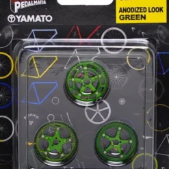 Yamato Pedal Id 1:9 Scale Bicycle: Chain Ring Set: Anodized Look Green