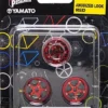 Yamato Pedal Id 1:9 Scale Bicycle: Chain Ring Set: Anodized Look Red