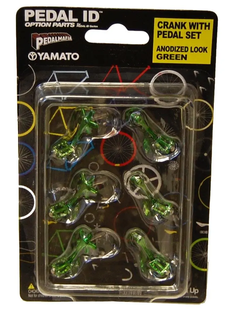 Yamato Pedal Id Crank With Pedal Set Anodized Look Green 1 Yamato Pedal Id Crank With Pedal Set Anodized Look Green