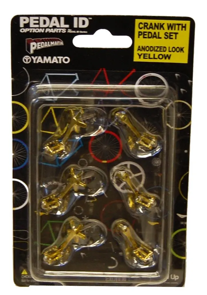 Yamato Pedal Id Crank With Pedal Set Anodized Look Yellow 1 Yamato Pedal Id Crank With Pedal Set Anodized Look Yellow