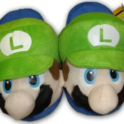 BANPRESTO Super Mario Brothers Luigi Plush Slippers