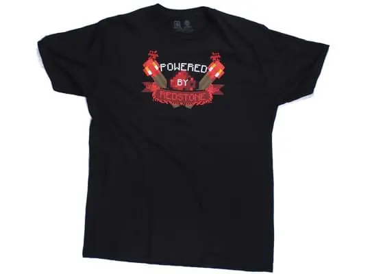 JINX Inc. Minecraft Powered By Redstone Adult Premium T-Shirt 2 JINX Inc. Minecraft Powered By Redstone Adult Premium T-Shirt - Image 2