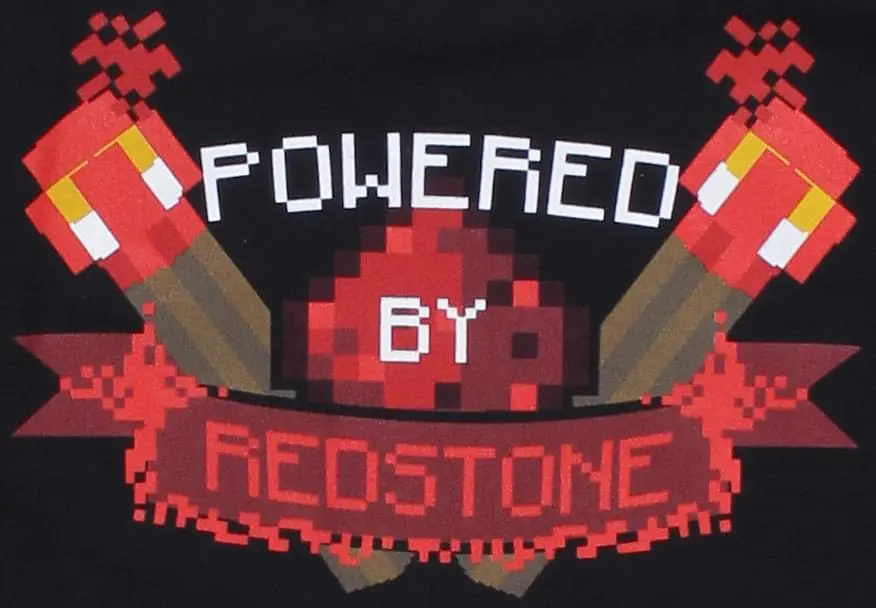JINX Inc. Minecraft Powered By Redstone Adult Premium T-Shirt 3 JINX Inc. Minecraft Powered By Redstone Adult Premium T-Shirt - Image 3