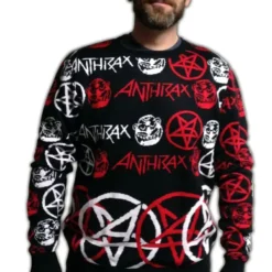 Locoape Anthrax Adult Christmas Sweater
